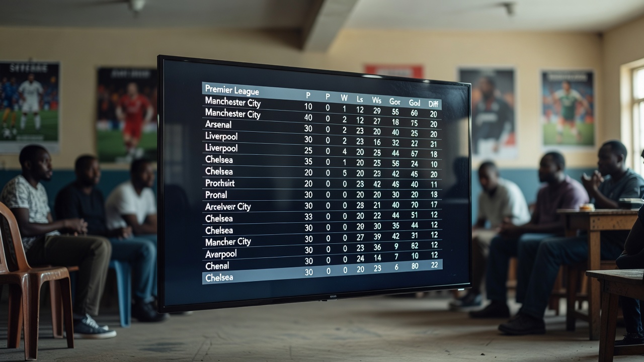 EPL Table Shows Arsenal Lead In Title And Europe Race