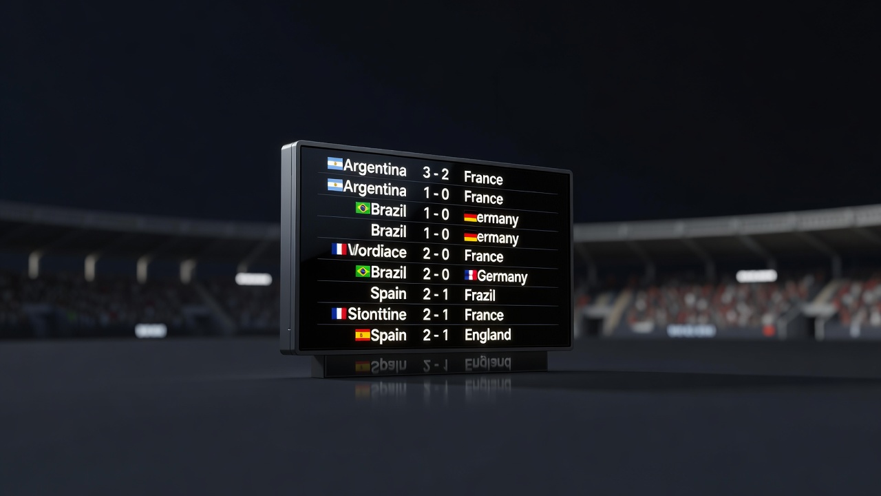World Cup Results and Global Leagues This Week