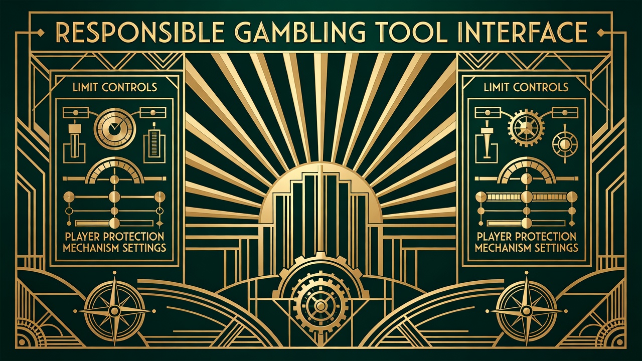 responsible gambling tool interface with limit controls and player protection mechanism settings