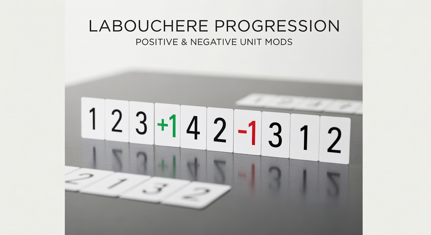labouchere betting progression sequence with positive and negative unit modifications