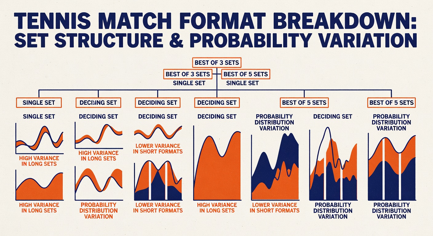 tennis match format breakdown diagram showing set structure impact on probability distribution variation