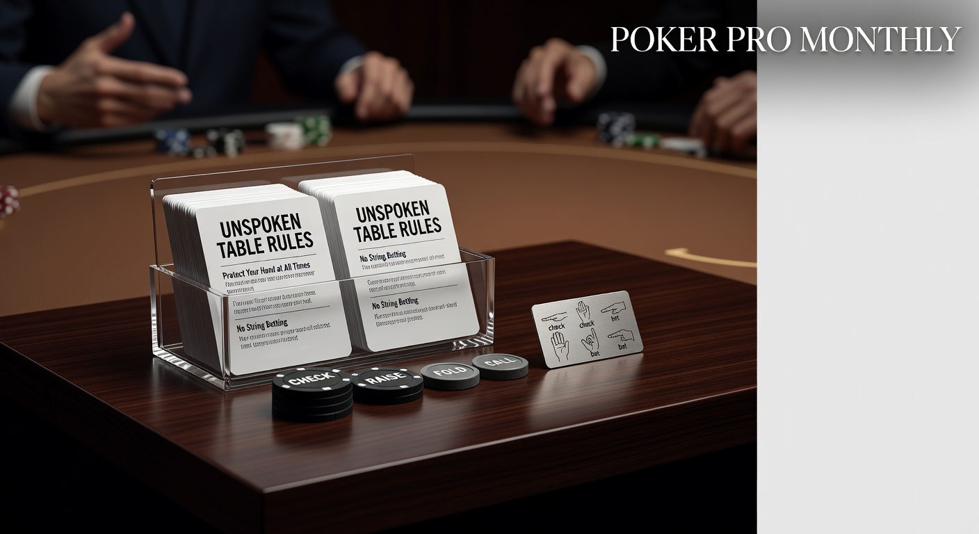 Live Poker Etiquette: 15 Rules Every New Player Should Know