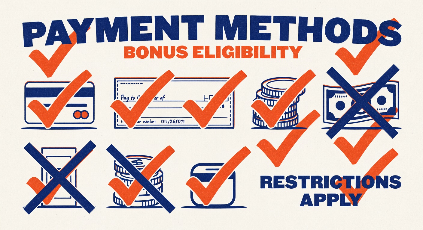 Why Some Payment Methods Aren't Eligible for Welcome Bonuses