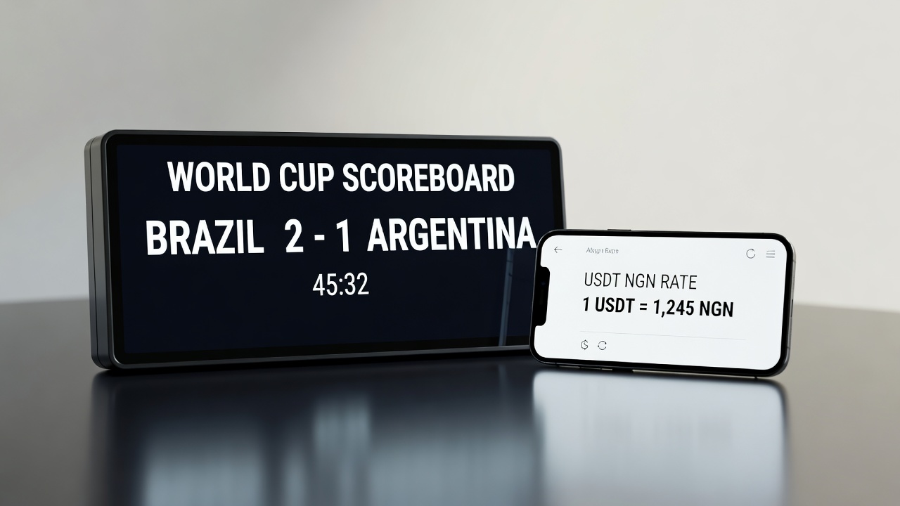 World Cup Scores Pair With 1366 NGN USDT Rate