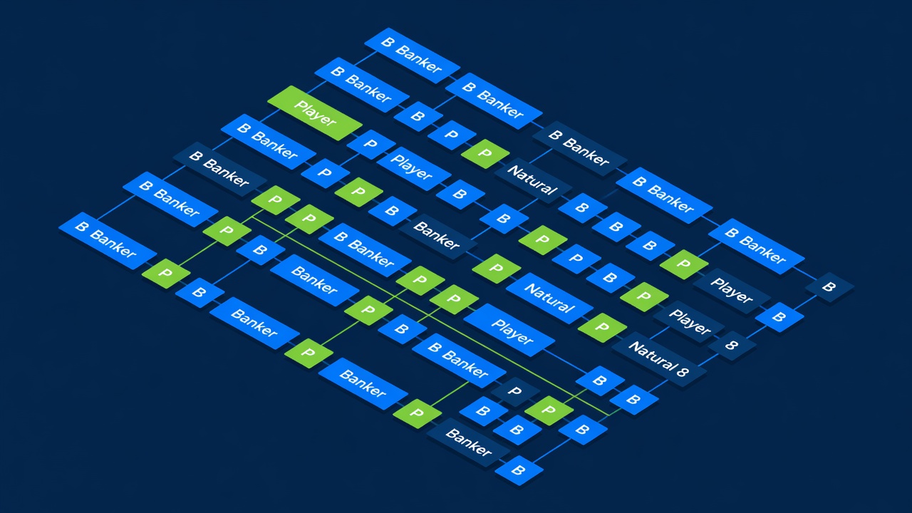 baccarat result pattern tracker showing historical winning sequence roadmap