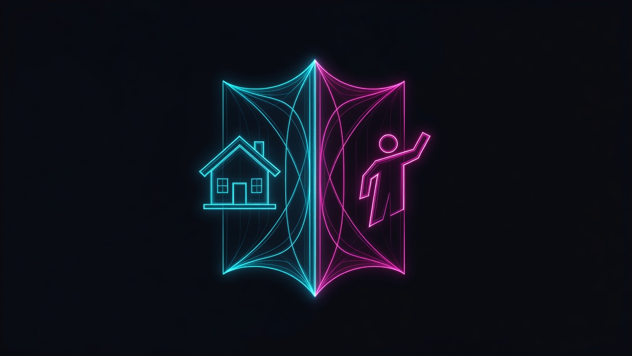 digital barrier icon with dual-sided protection showing house and player benefit equally