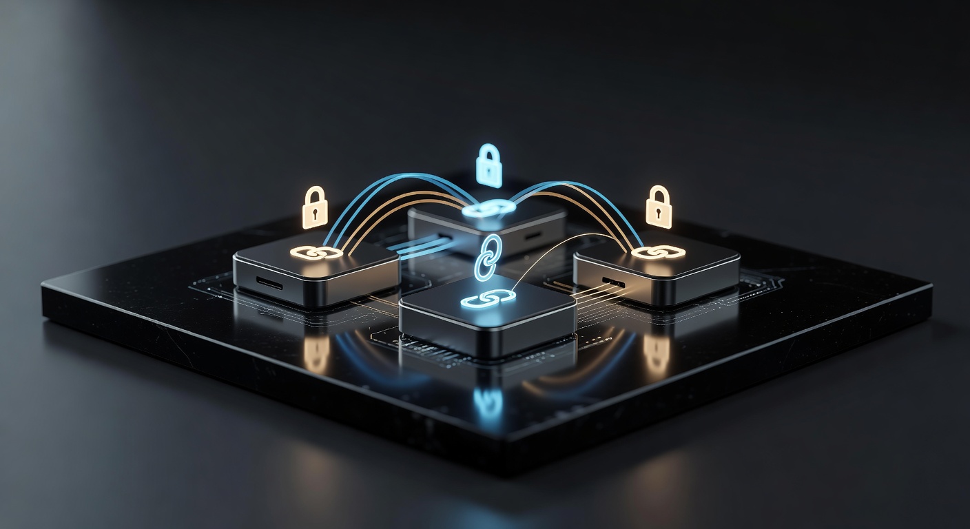 Hidden blockchain devices with masked transaction icons conducting synchronized network signals