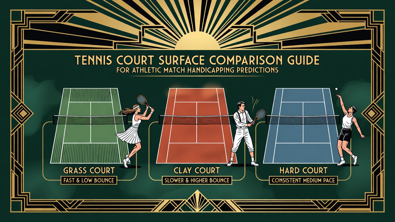 Featured image for How to Handicap Tennis Matches on Different Court Surfaces