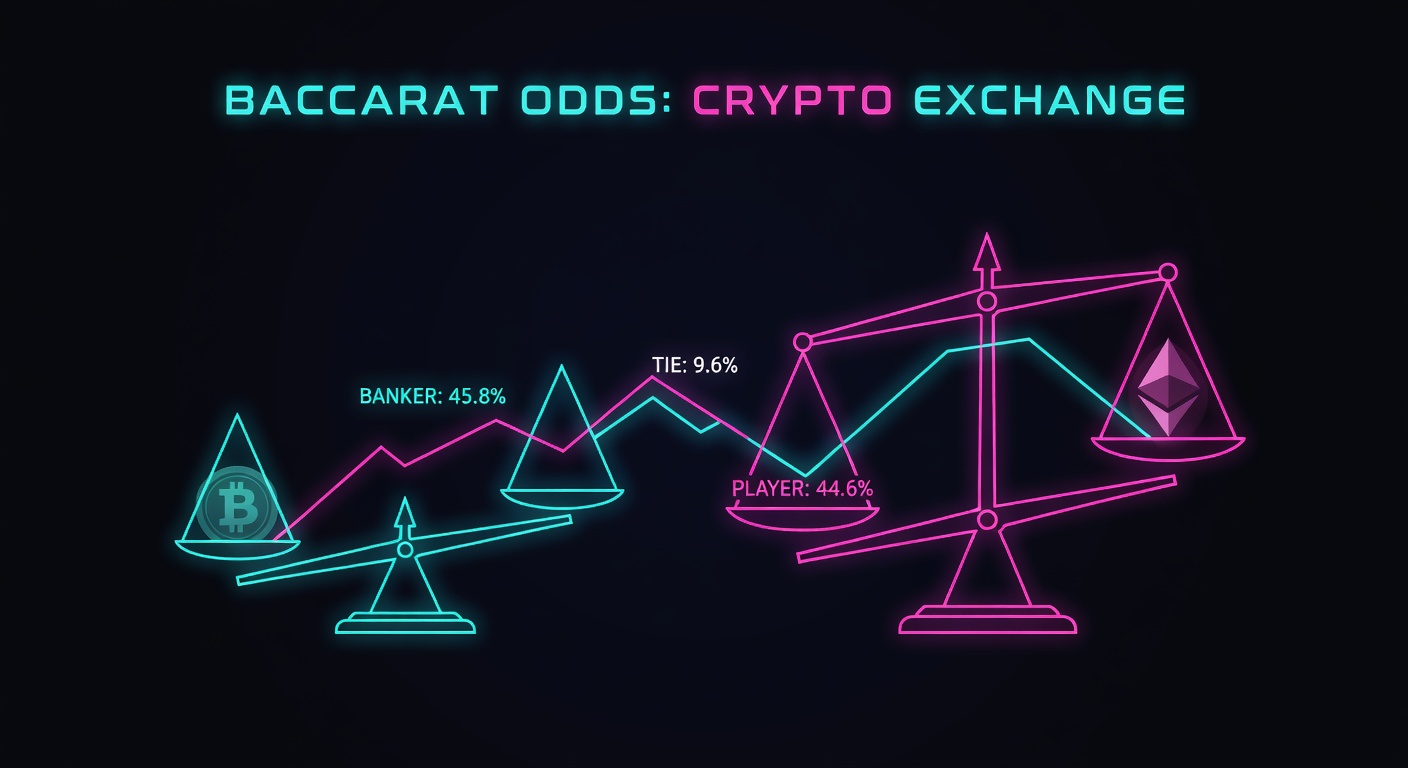 baccarat banker versus player odds shown on competing cryptocurrency exchange scales