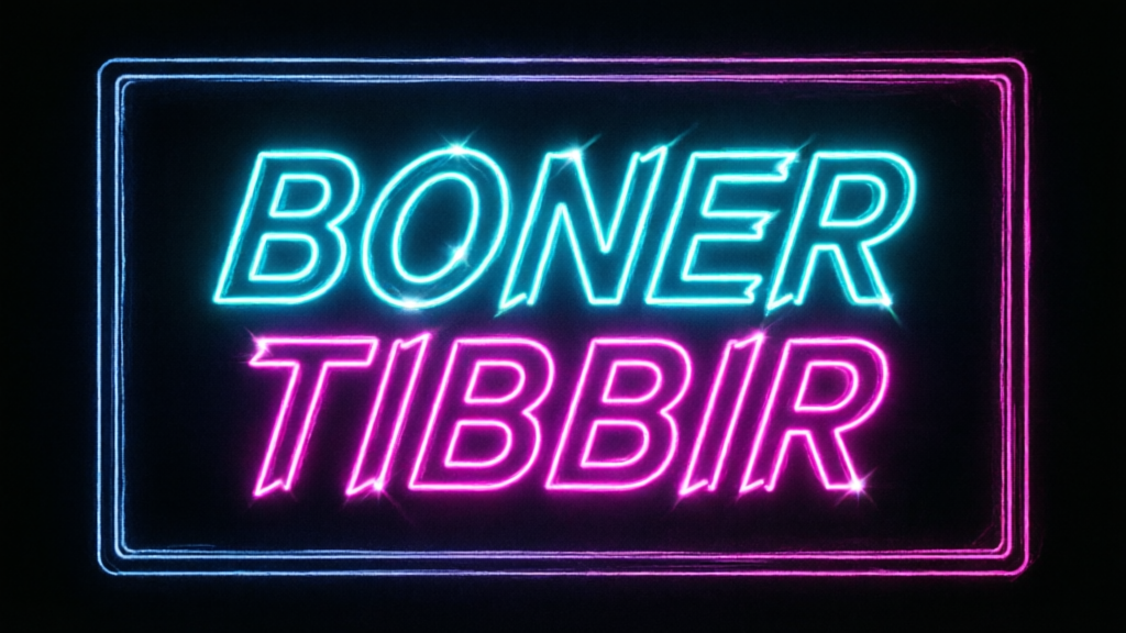 neon leaderboard showing BONER up and TIBBIR down on a dark casino screen