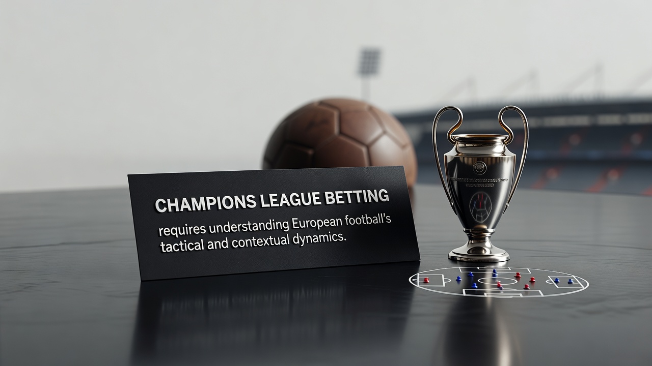 Champions League betting requires understanding European football's tactical and contextual dynamics