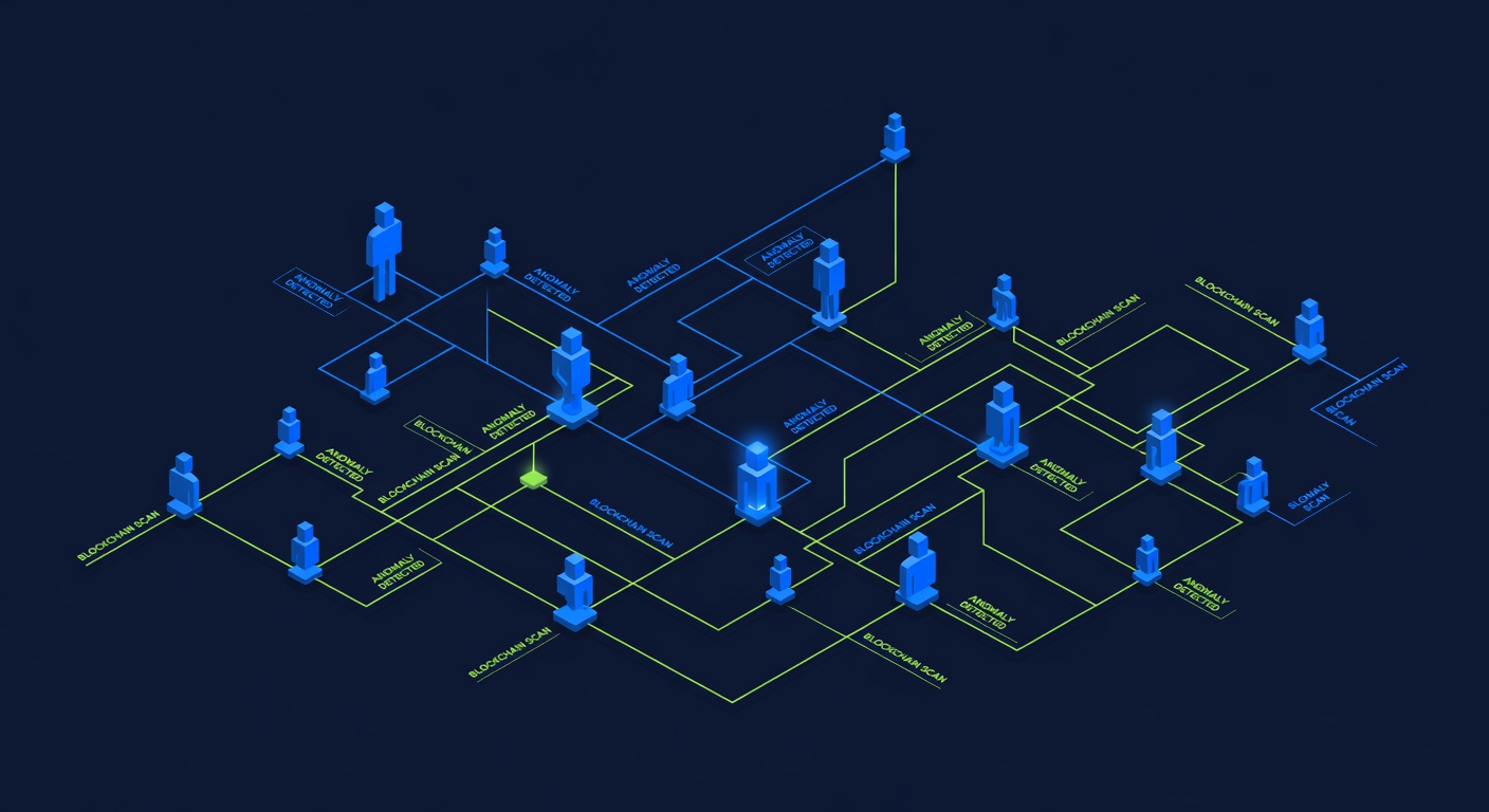 MIT card counting team represented as circuit pattern detecting blockchain anomalies