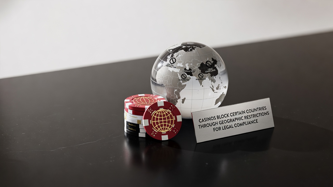 Casinos block certain countries through geographic restrictions for legal compliance