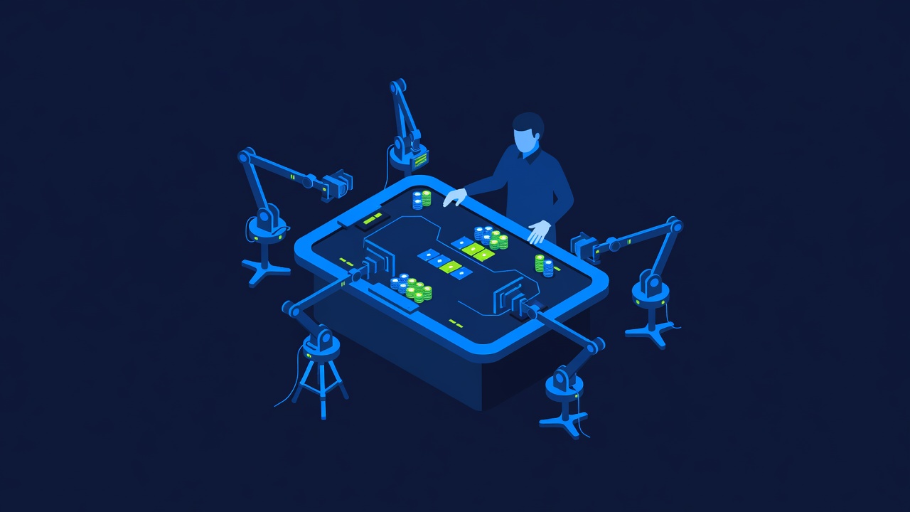Live dealer workspace with multiple camera rigs capturing real-time table action simultaneously
