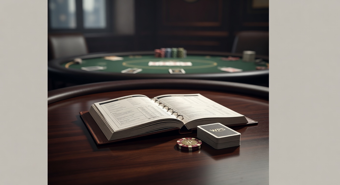 World poker series championship match setup with tournament structure documentation