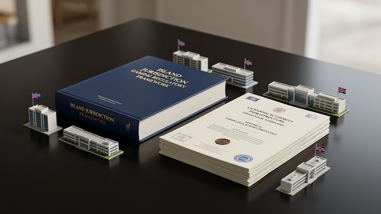 Island jurisdiction gaming regulatory framework with licensing authority infrastructure documentation