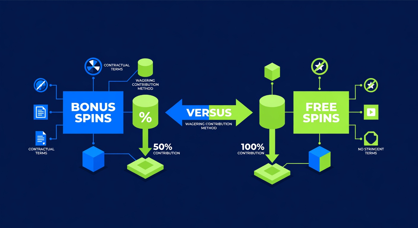 Bonus spins versus free spins contractual difference and wagering contribution method
