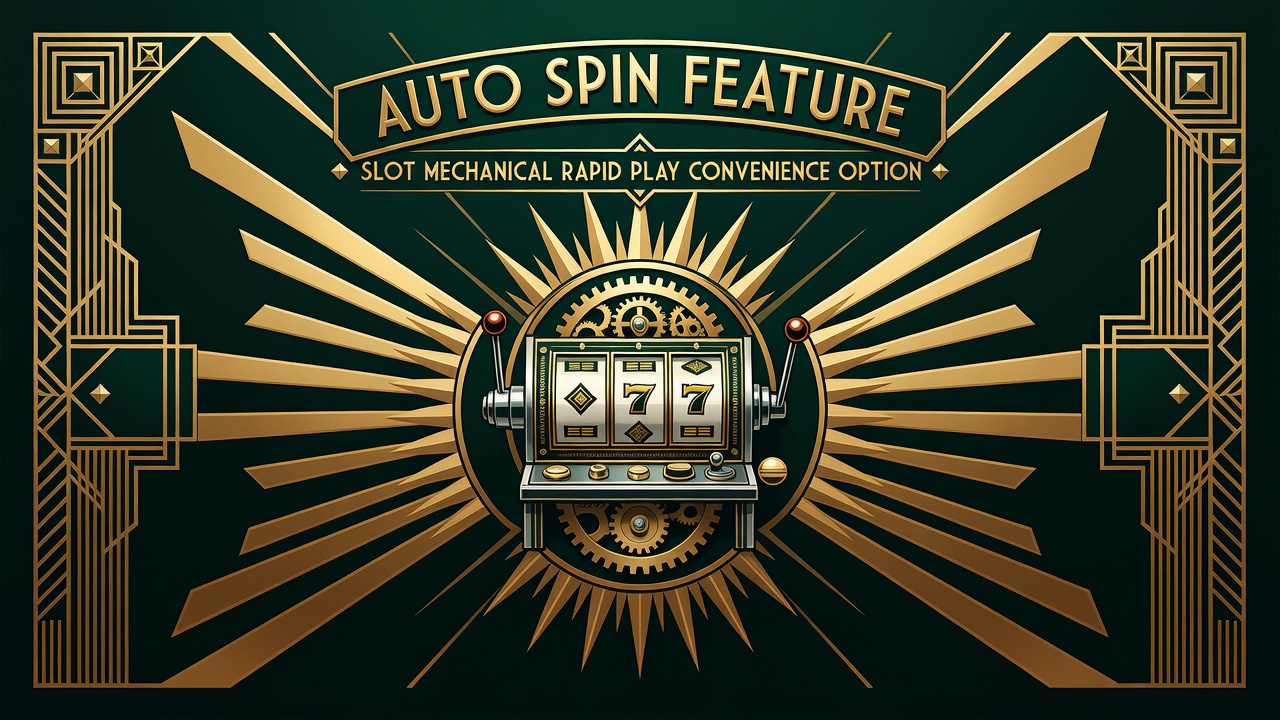 Auto spin feature slot mechanical rapid play convenience option