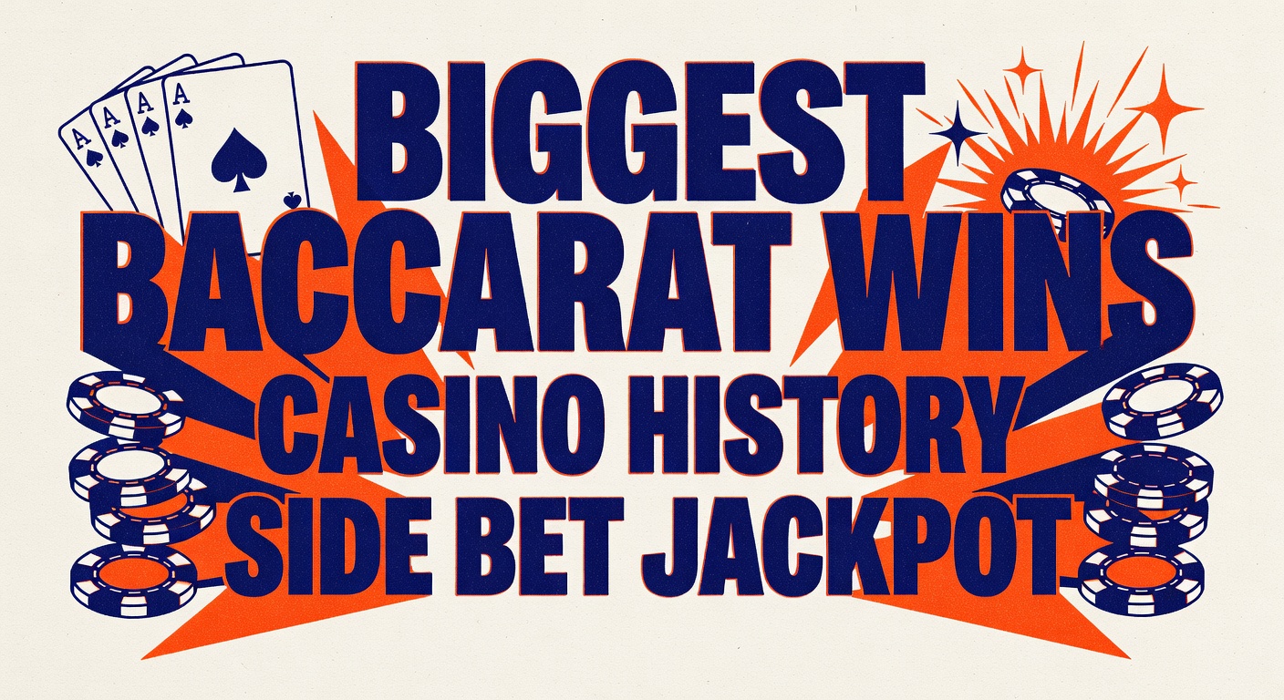 Biggest baccarat wins casino history side bet jackpot