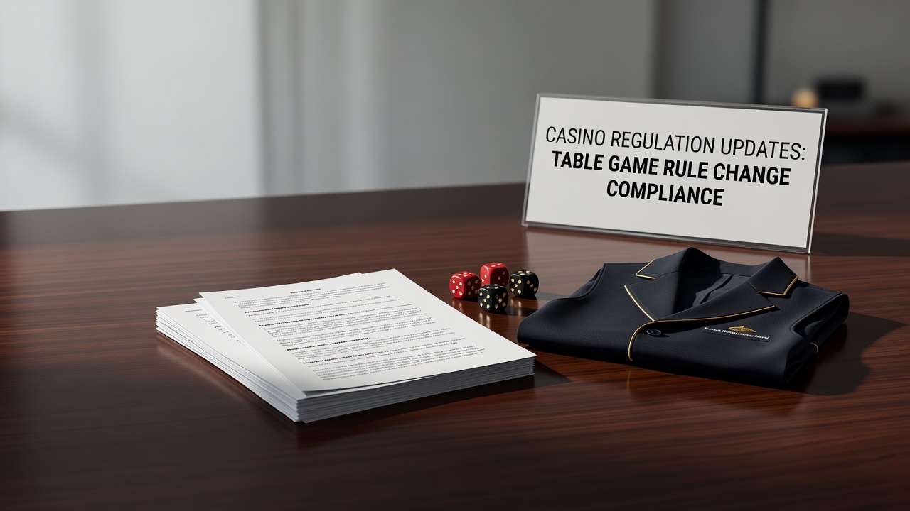 Casino regulation updates table game rule change compliance