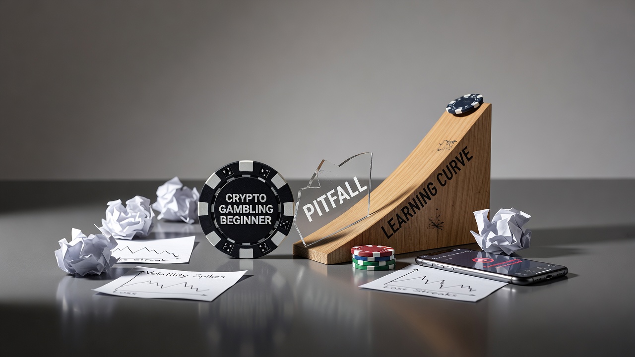 Crypto gambling beginner mistake common pitfall learning curve