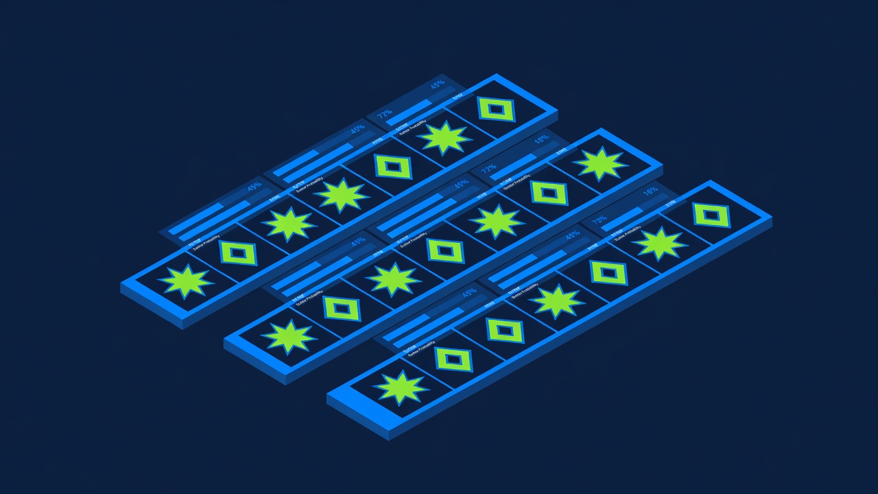 reel strips with scatter symbols and probability overlays
