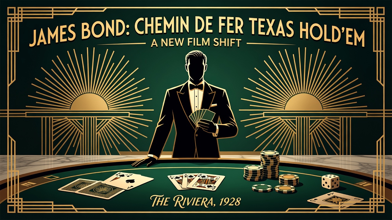 James Bond Chemin de Fer Texas Hold'em poker film shift