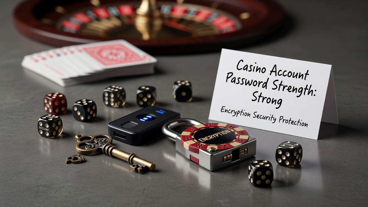 Casino account password strength encryption security protection