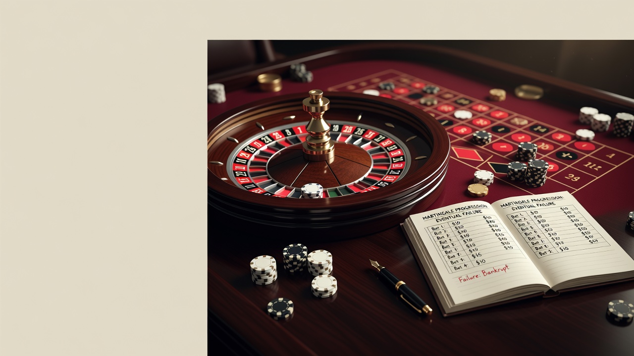 Martingale live roulette eventual failure betting progression