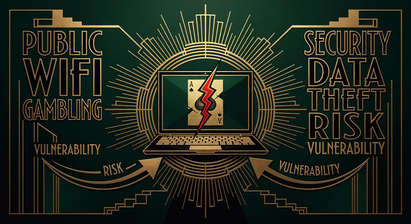 Public WiFi gambling security data theft risk vulnerability