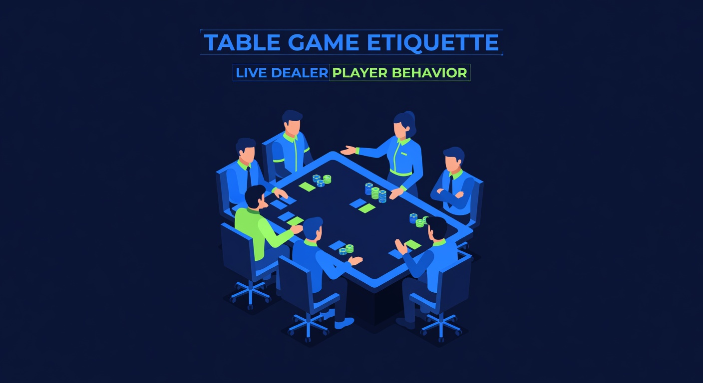 Table game etiquette live dealer player behavior