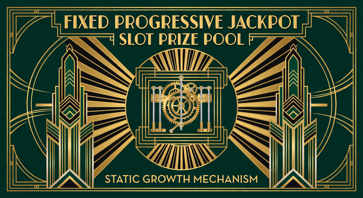 Fixed progressive jackpot slot prize pool static growth mechanism