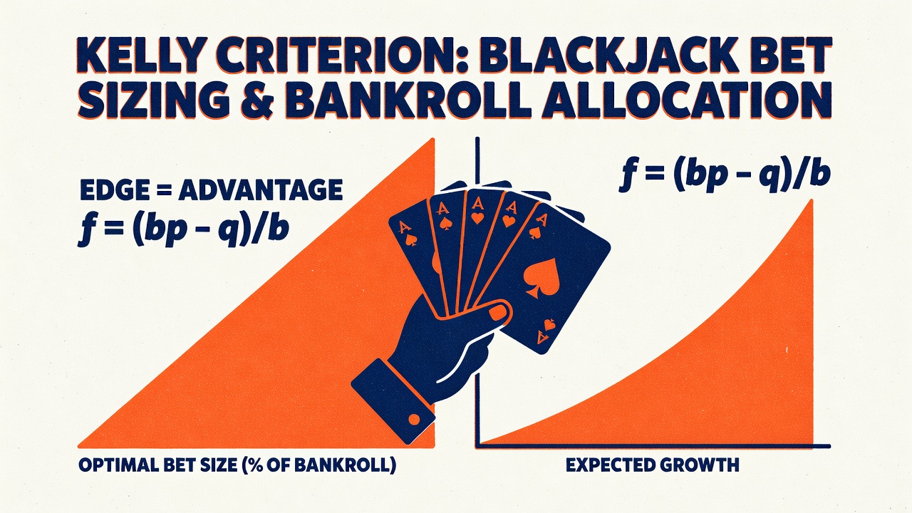 Kelly Criterion blackjack bet sizing optimal bankroll allocation