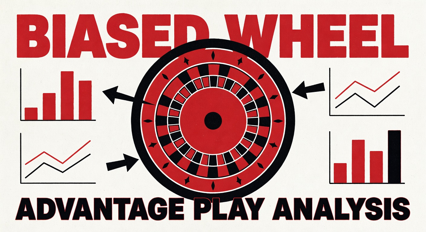 Roulette wheel showing biased wheel advantage play analysis
