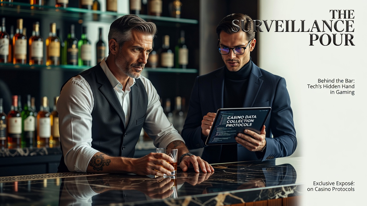 bartender listening intently to it worker revealing casino data collection protocols