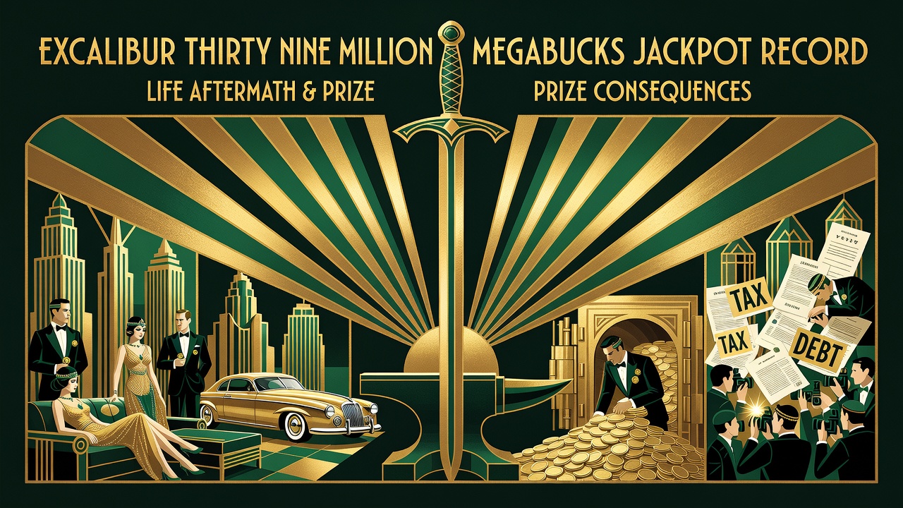 excalibur thirty nine million megabucks jackpot record with life aftermath and prize consequences