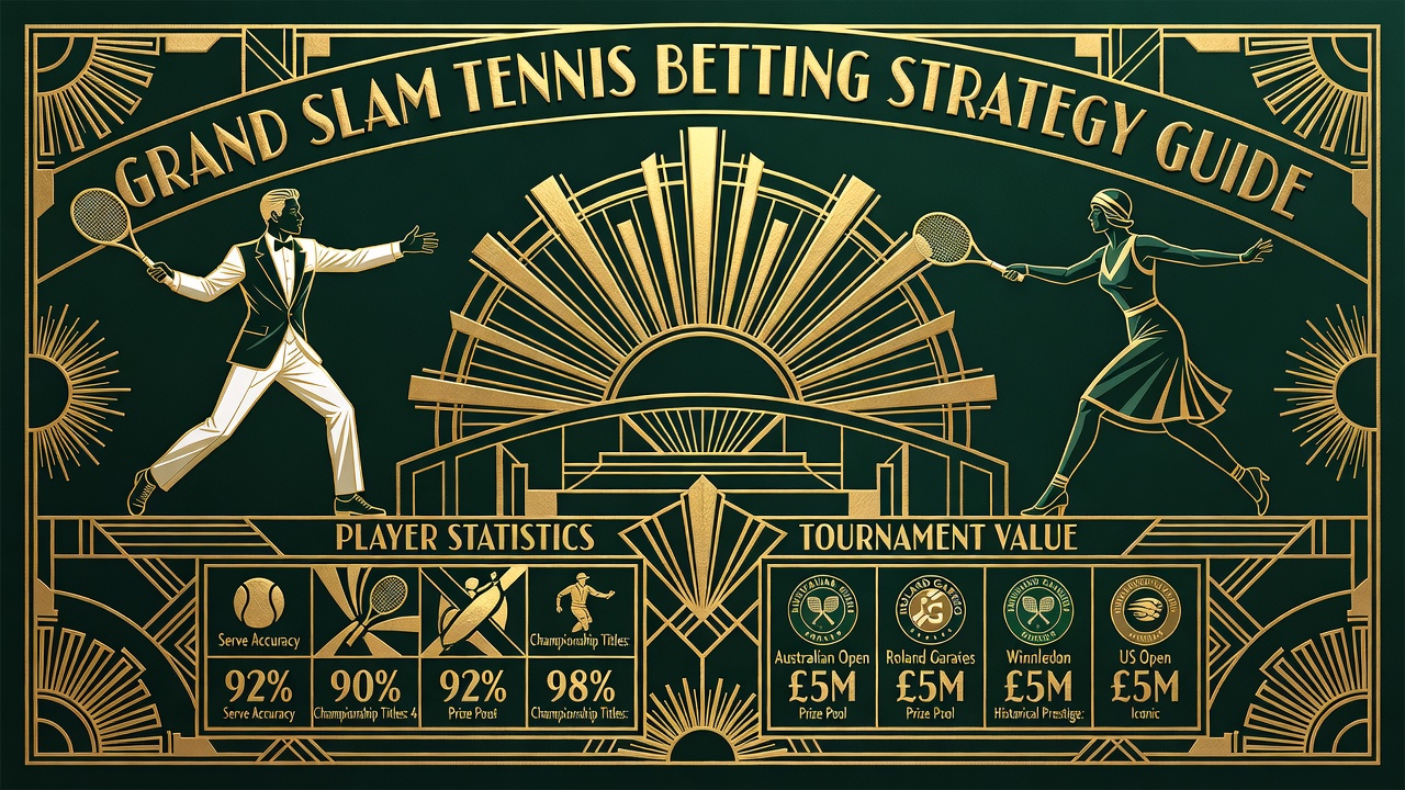 grand slam tennis betting strategy guide with player statistics and tournament value highlighted