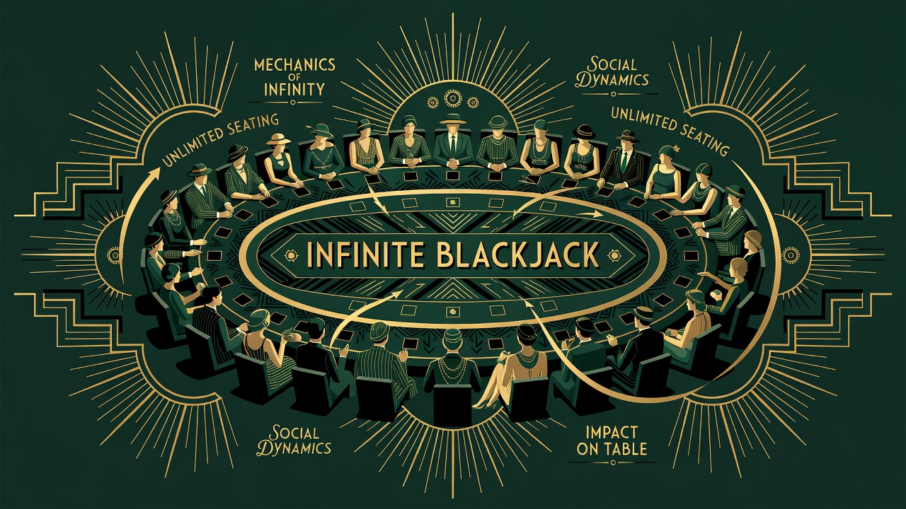 infinite blackjack game mechanics with unlimited seating impact on table social dynamics