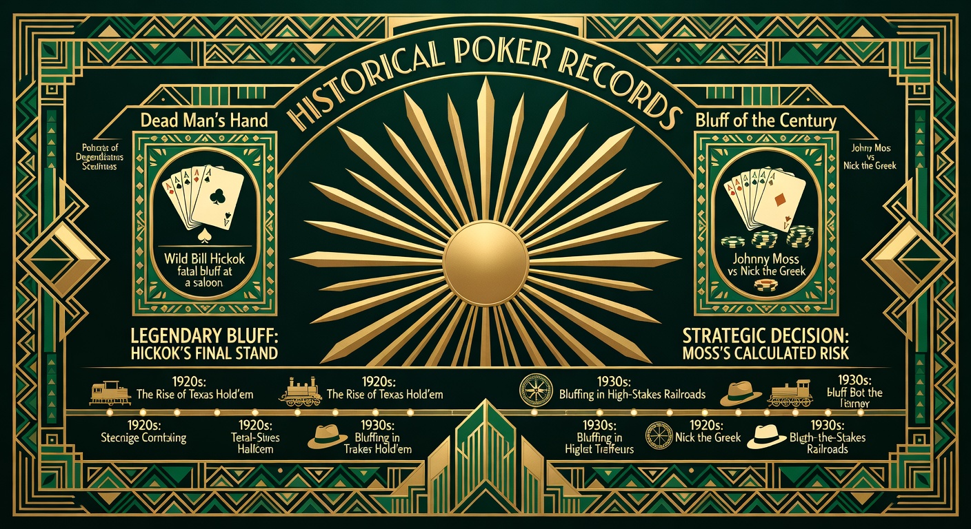 historical poker hand records with legendary bluff moments and strategic decision annotations