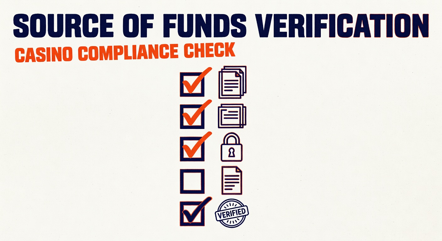 Source of funds verification document with casino compliance check