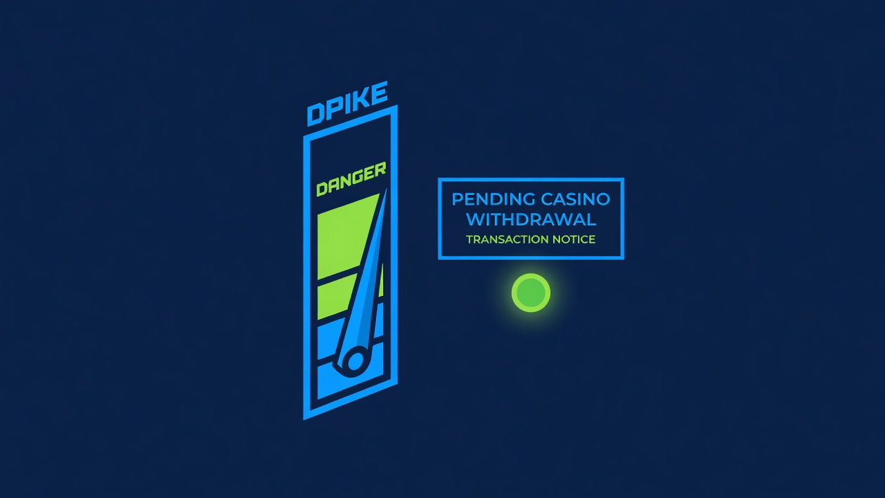 an Ethereum gas fee meter spiking alongside a pending casino withdrawal transaction notice
