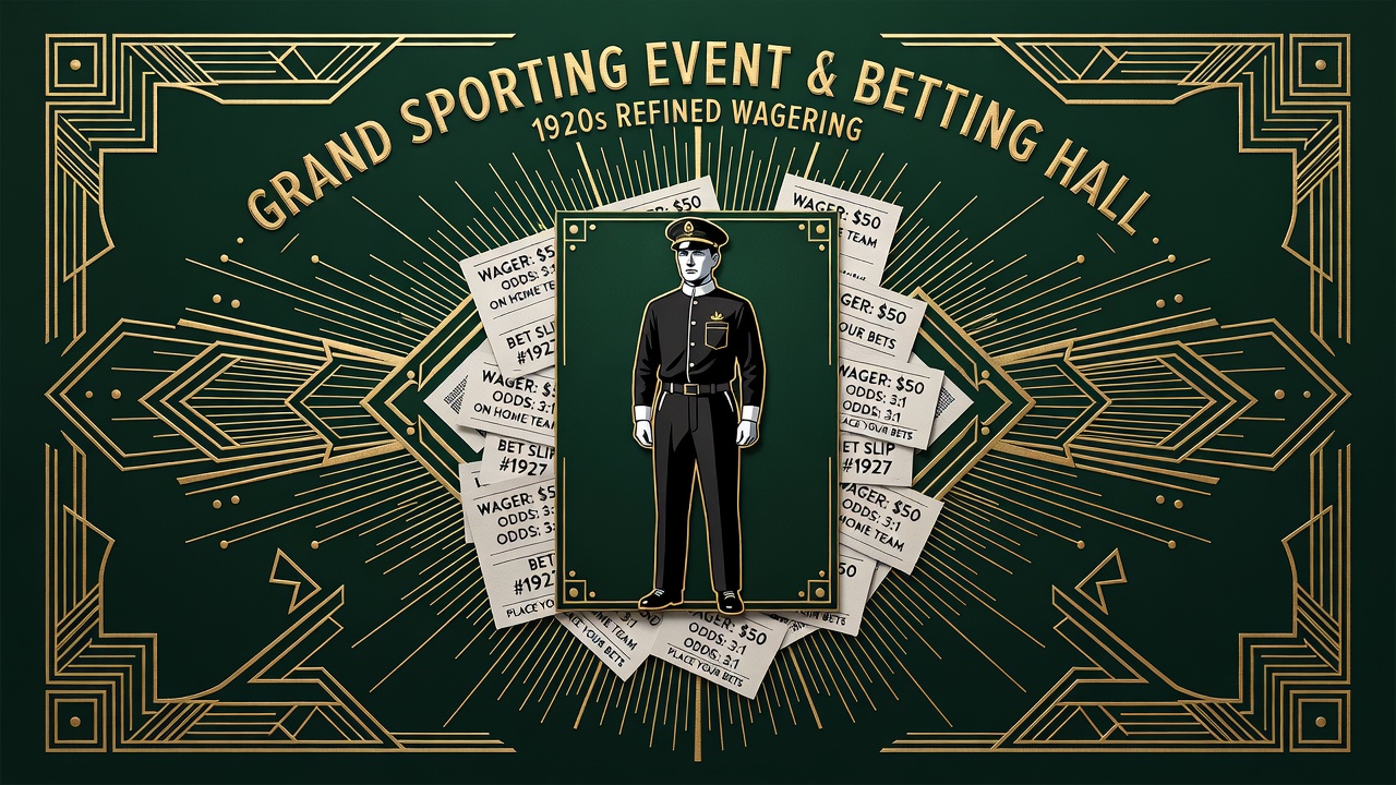 sports referee uniform photo beside gambling betting slips overlap composition