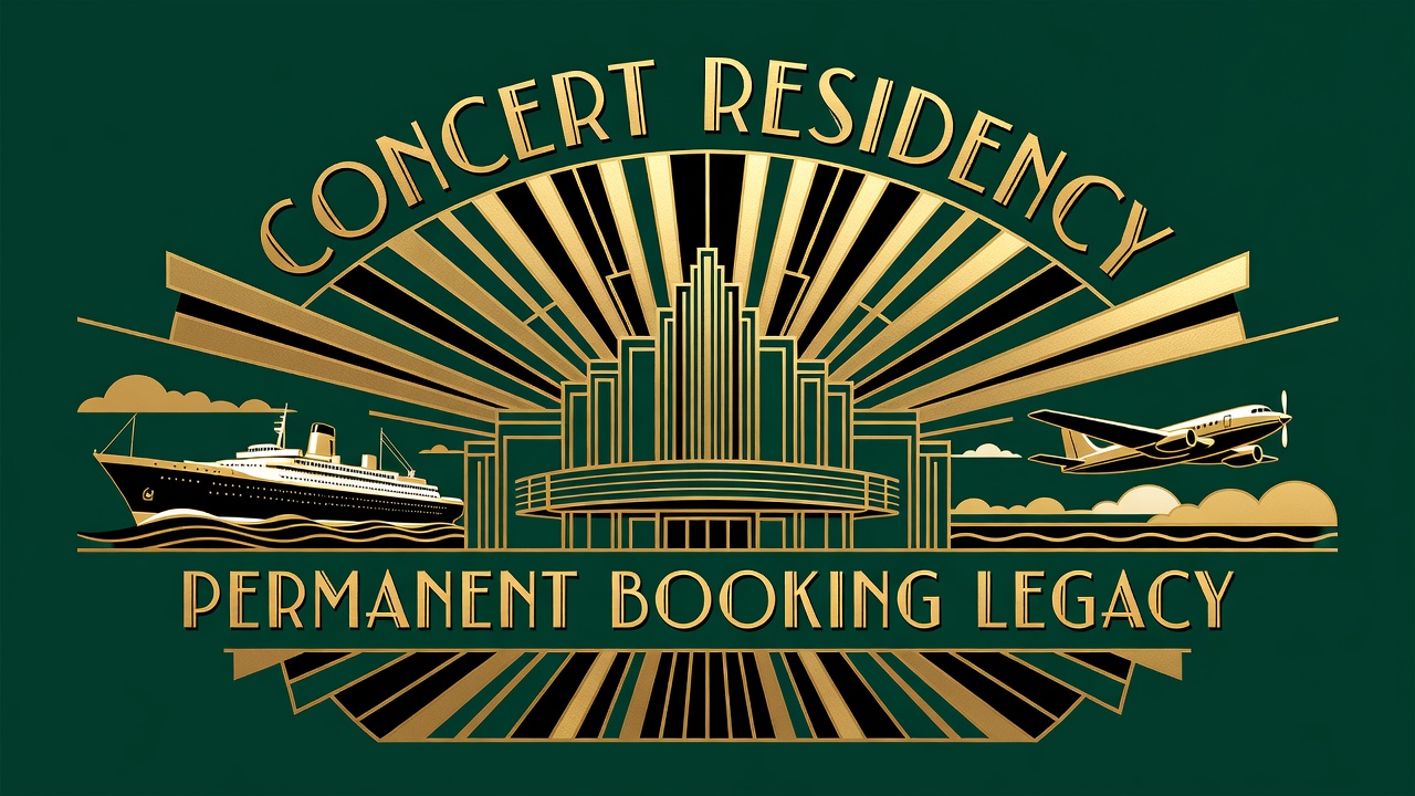 concert residency poster from entertainment venue marquee showing permanent booking legacy