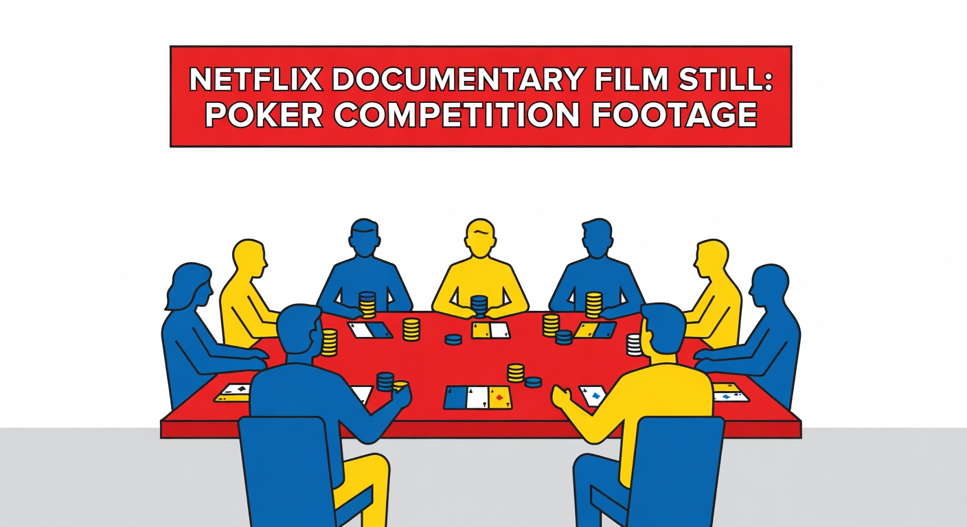 Netflix documentary film still showing poker competition footage