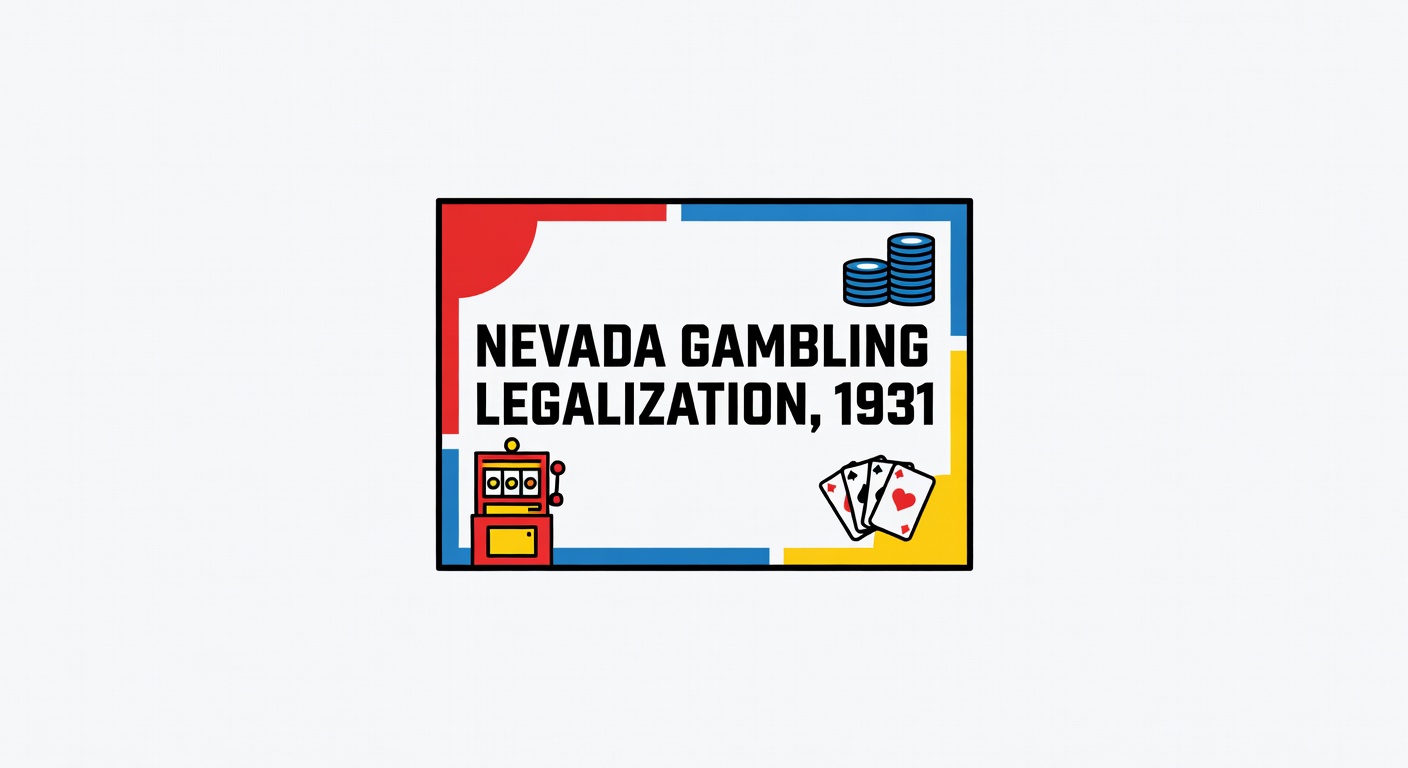 Nevada gambling legalization historical document from nineteen thirty one