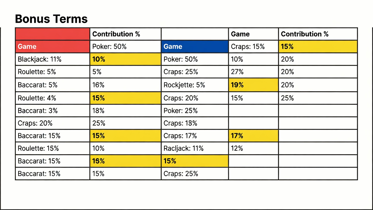 Why Most Casino Bonuses Have Low Table Game Contributions