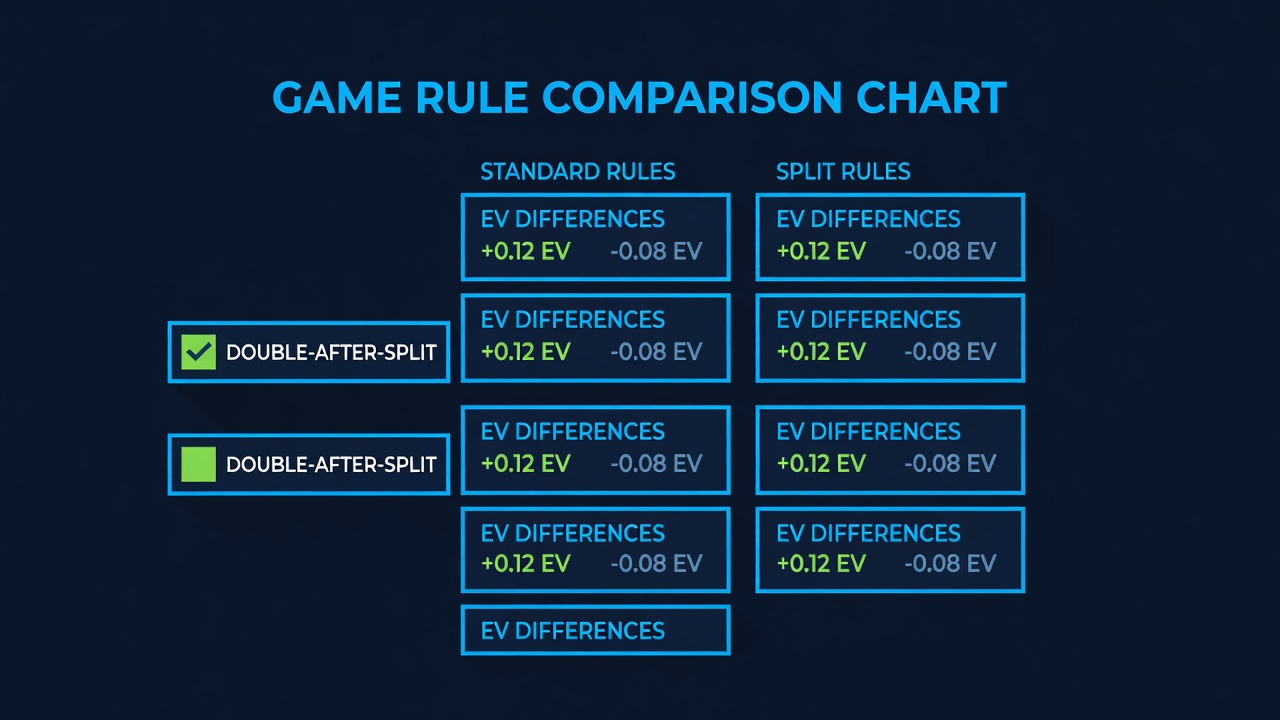 Double After Split: Which Blackjack Rule Variations Favor Players