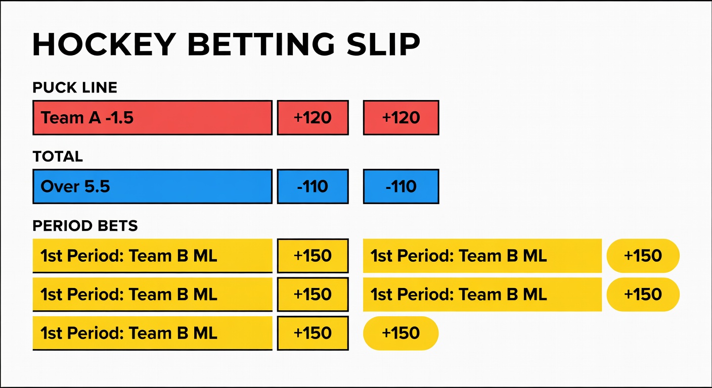 Hockey Betting 101: Puck Lines, Totals, and Period Bets