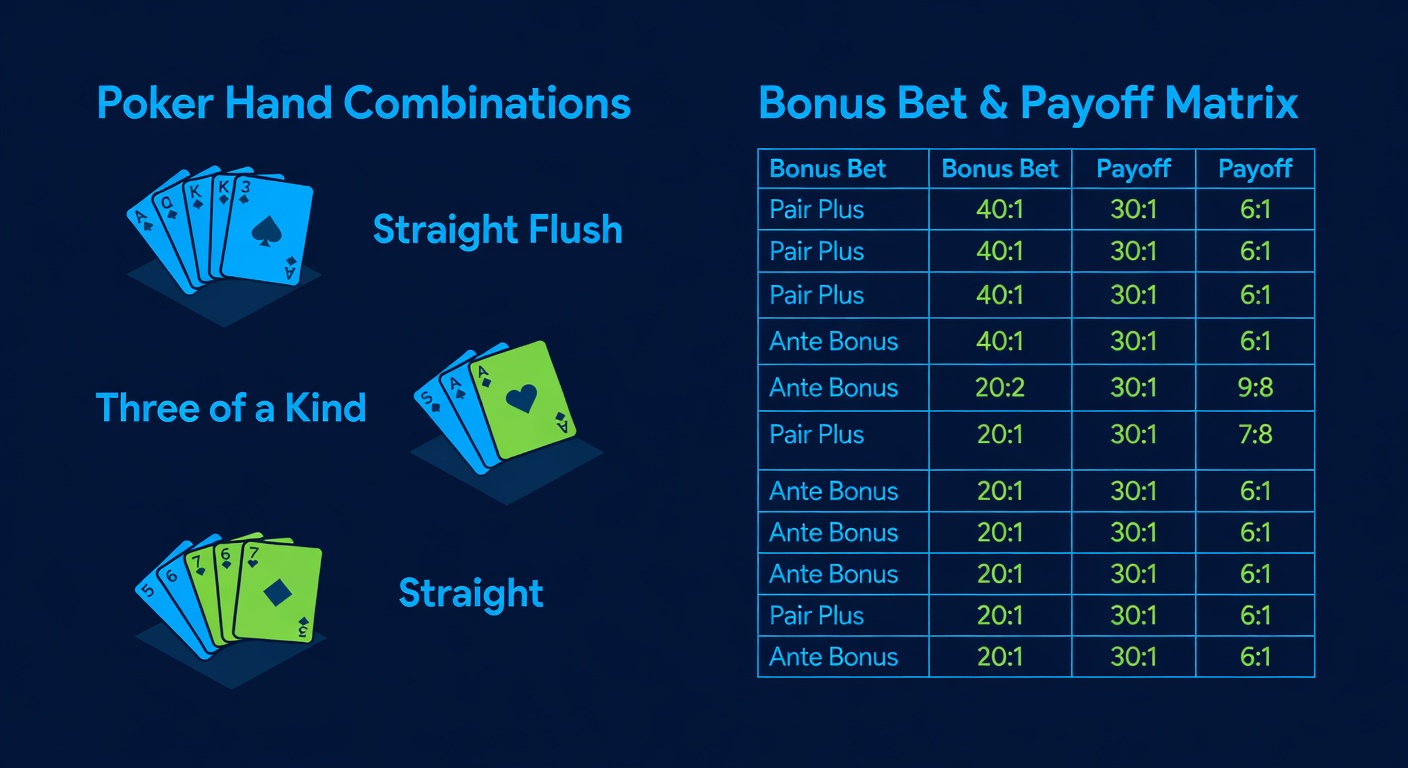 Live Three Card Poker: Rules, Payouts, and Bonus Bets