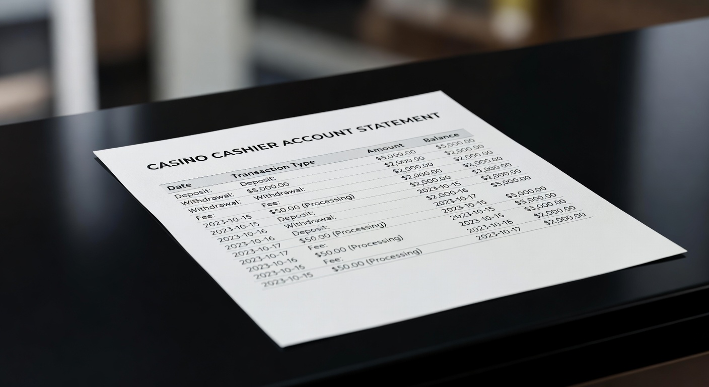 Transaction History: How to Read Your Casino Cashier Statements